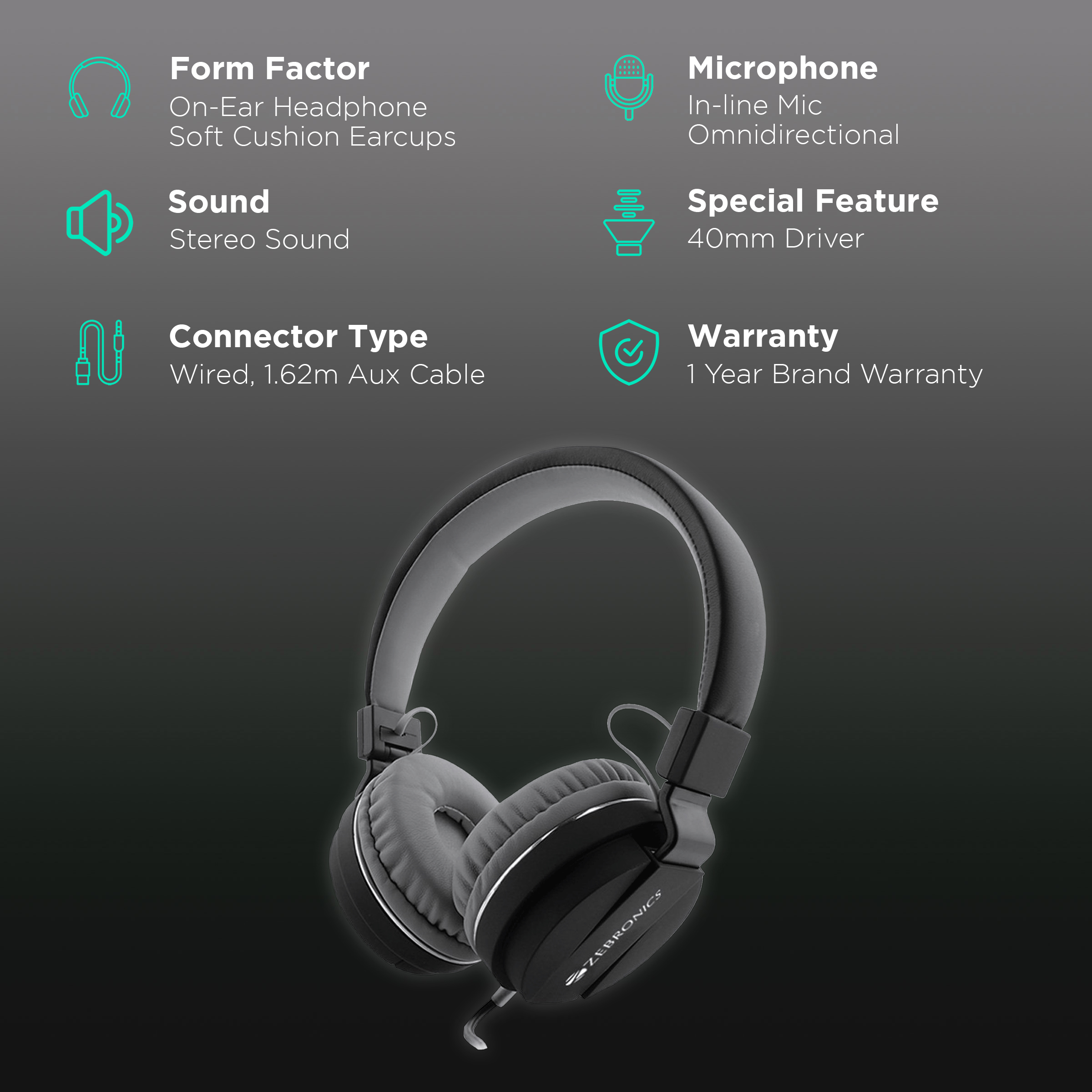 Zebronics storm 2024 headphones with mic